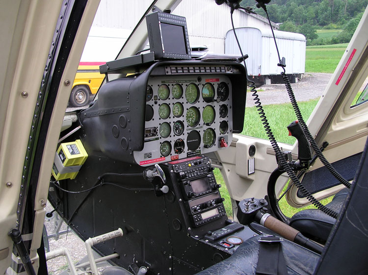 Cockpit Jet Ranger HB-XXO